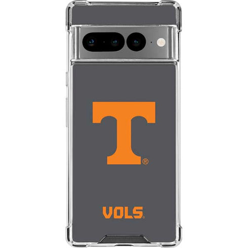 University of Tennessee-Knoxville T Logo Vols on Gray Google Pixel 7 Pro Clear Case